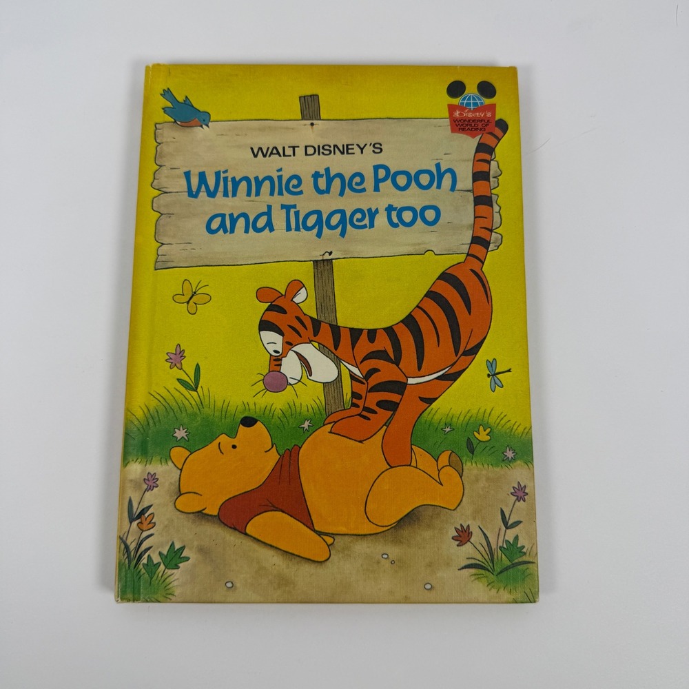 Vintage 1975 Disney Winnie the Pooh and Tigger too Hardcover‎ Book Club Edition